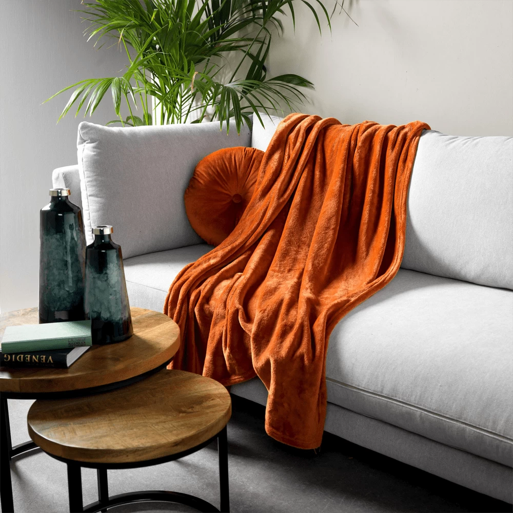 Dutch Decor Plaid Harvey - 150x200cm - Potters Clay - Afbeelding 2