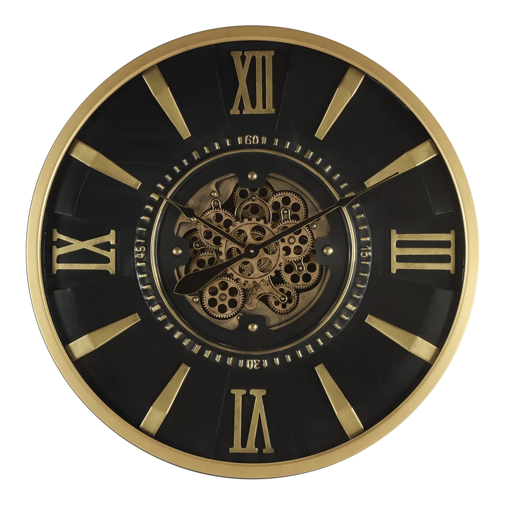 Klok Devon Goud U00f8 80 Cm - Wandklok 1 Klok Devon Goud U00f8 80 Cm - Wandklok