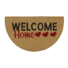 HAMAT Kokosmat Ruco Welcome Home Halfrond - 75x45cm - Naturel - Deurmat