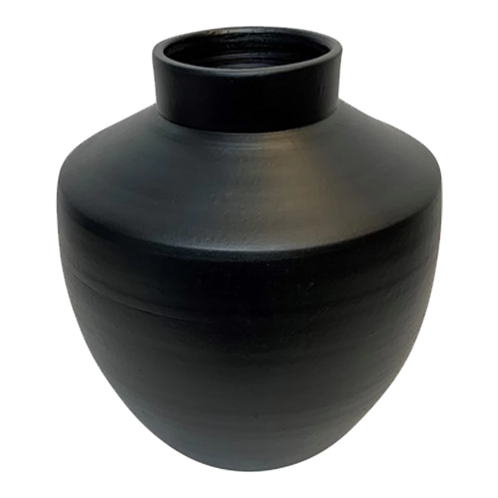 Vaas Creswell - D31 X H36cm - Mat Zwart 2 Vaas Creswell - D31 X H36cm - Mat Zwart - Afbeelding 2