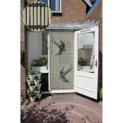 Vliegengordijn Zwaluwen - Creme/Zwart - 90 X 210cm - Sun-Arts 11 Vliegengordijn Zwaluwen - Creme/Zwart - 90 X 210cm - Sun-Arts -Luxe Huis Verkoop vliegengordijn zwaluwen creme zwart 90 x 210cm sun arts 90 4 4