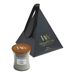 Woodwick Deluxe Gift Set Mini Jar Fireside - Geurkaars