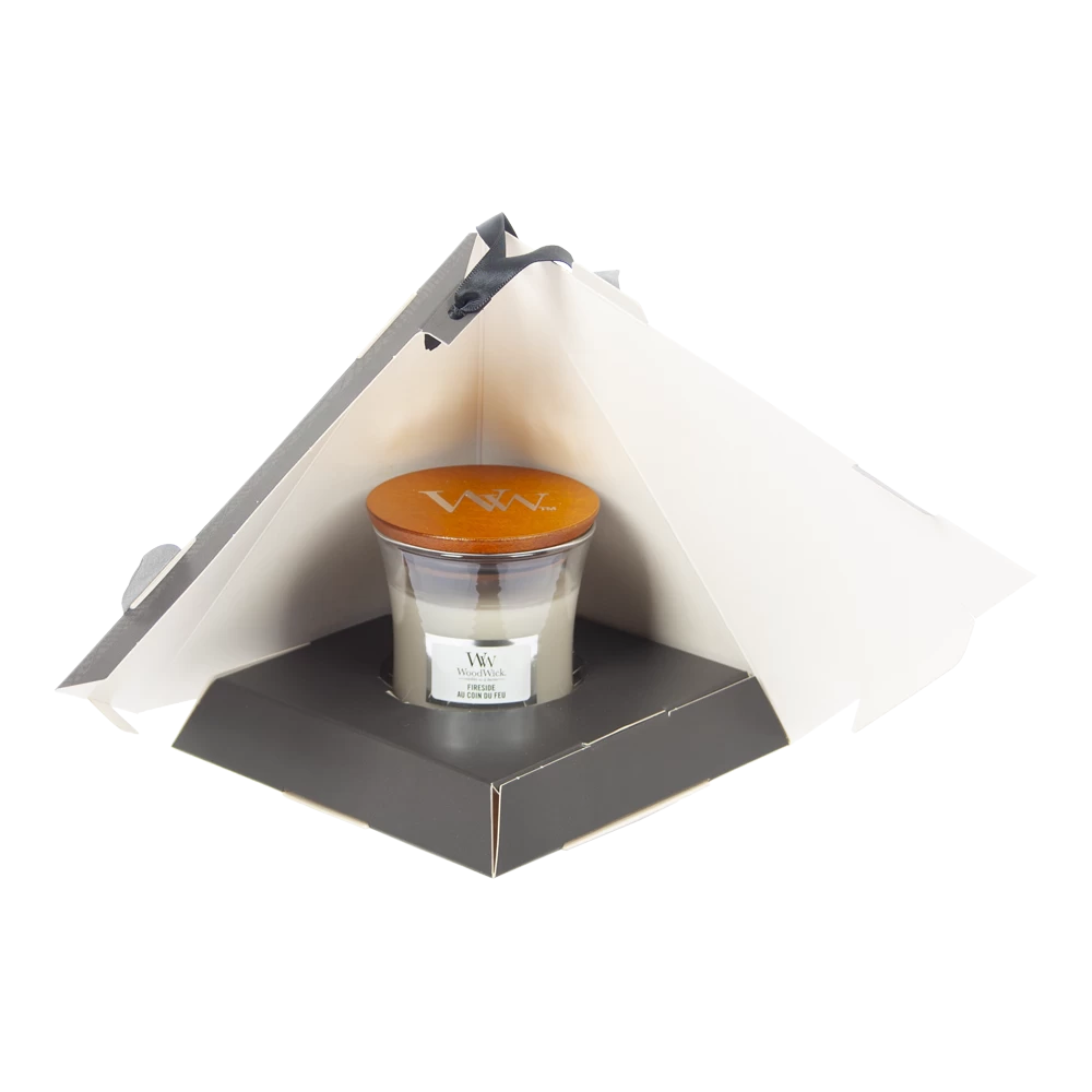 Woodwick Deluxe Gift Set Mini Jar Fireside - Geurkaars 2 Woodwick Deluxe Gift Set Mini Jar Fireside - Geurkaars - Afbeelding 2