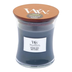 Woodwick Evening Onyx Medium Candle - Geurkaars