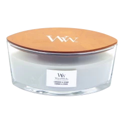 Woodwick Lavender & Cedar Ellipse Candle - Geurkaars