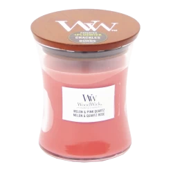 Woodwick Melon & Pink Quartz Mini Candle - Geurkaars