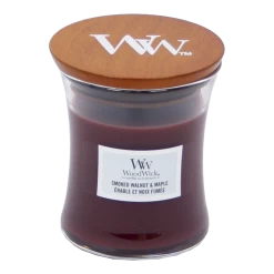 Woodwick Smoked Walnut & Maple Mini Candle - Geurkaars