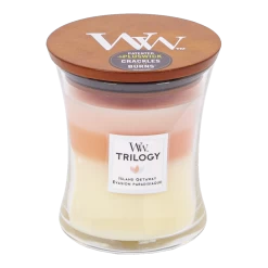 Woodwick Trilogy Island Getaway Medium Candle - Geurkaars
