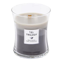 Woodwick Trilogy Warm Woods Medium Candle - Geurkaars -Luxe Huis Verkoop woodwick trilogy warm woods m candle geurskaars 2
