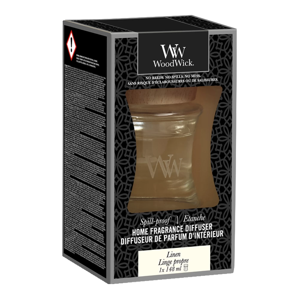 WoodWick WW Linen Home Fragrance Diffuser 2 WoodWick WW Linen Home Fragrance Diffuser - Afbeelding 2